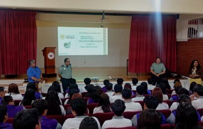Guardia Nacional reúne a estudiantes en Contla con pláticas sobre seguridad digital