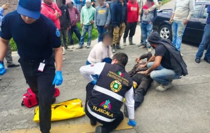 Policía Municipal de Tlaxcala atiende accidente vial