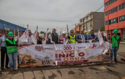 Rehabilitación calle Barberán y Collar inicia en Apizaco Rehabilitación calle Barberán y Collar inicia en Apizaco