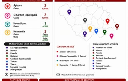 Gusano Barrenador en Tlaxcala suma 24 casos acumulados y siete permanecen activos Gusano Barrenador en Tlaxcala suma 24 casos acumulados y siete permanecen activos