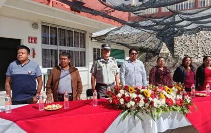 Guardia Nacional en Tlaxcala impulsa valores cívicos y el respeto a los símbolos patrios