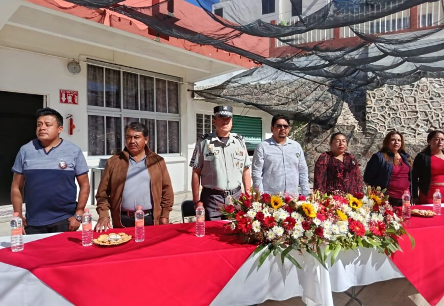 Guardia Nacional en Tlaxcala impulsa valores cívicos y el respeto a los símbolos patrios