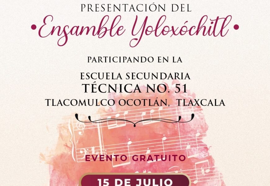 Ensamble Yoloxóchitl llegará a Ocotlán