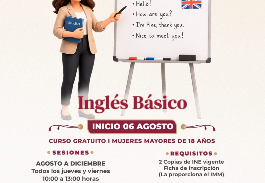 Curso de inglés para mujeres en Tlaxcala abrirá inscripciones Curso de inglés para mujeres en Tlaxcala abrirá inscripciones