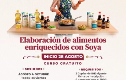 Curso gratuito de elaboración de alimentos enriquecidos con soya Curso gratuito de elaboración de alimentos enriquecidos con soya