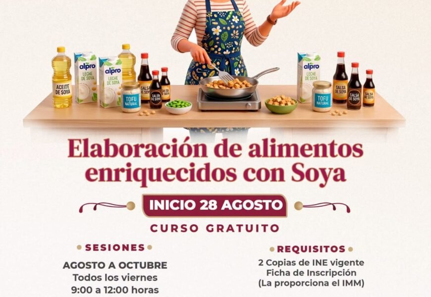 Curso gratuito de elaboración de alimentos enriquecidos con soya Curso gratuito de elaboración de alimentos enriquecidos con soya