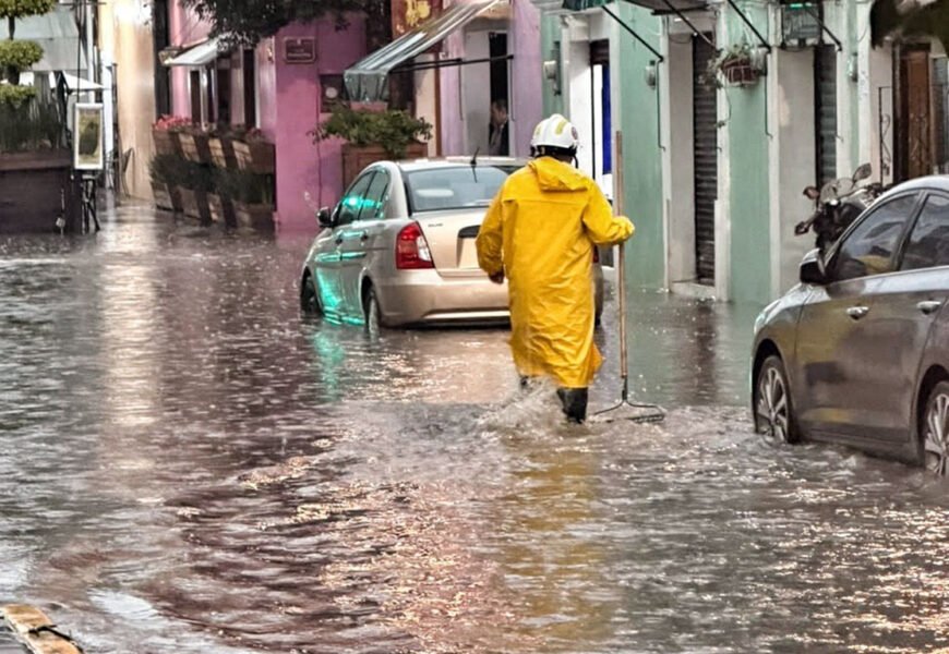 Lluvia con granizo en Tlaxcala activa brigadas