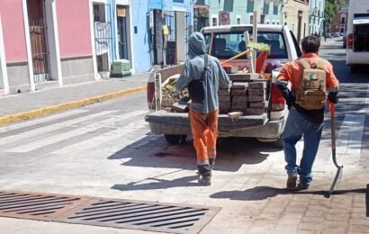 Ayuntamiento de Tlaxcala mejora desagüe pluvial