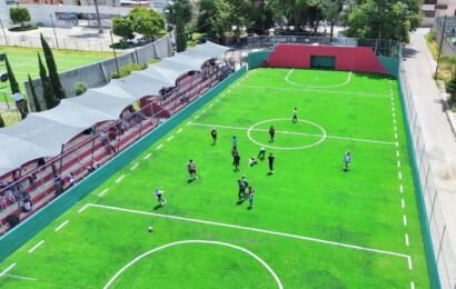 La rehabilitación de la cancha Blas “Charro” Carvajal beneficia a familias de La Loma Xicohténcatl