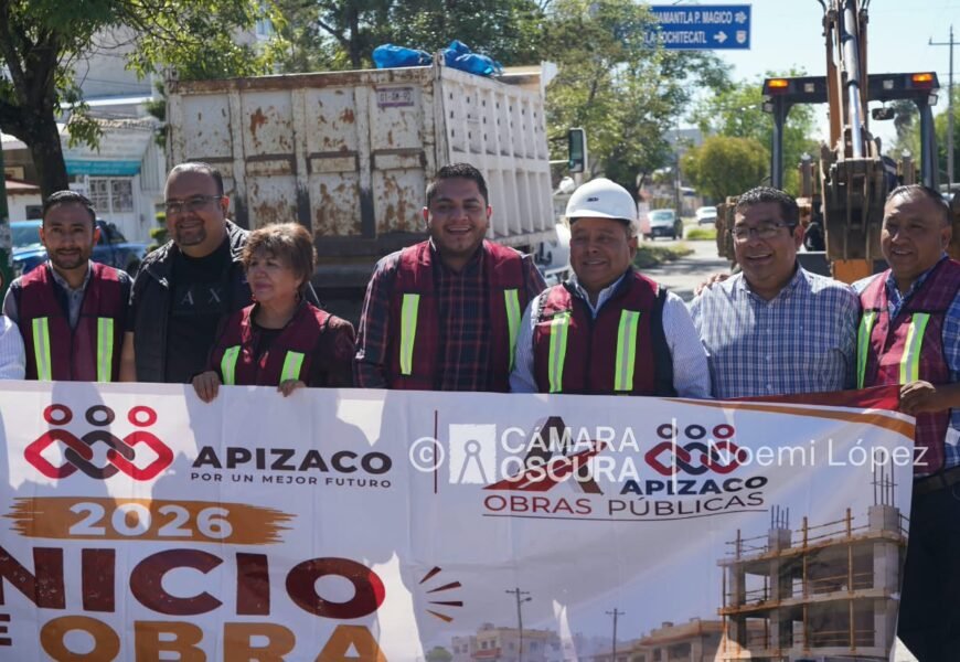 Ayuntamiento de Apizaco inicia rehabilitación del drenaje sanitario en bulevar Emilio Sánchez Piedras