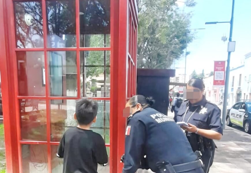 Menor extraviado recibe auxilio inmediato en Tlaxcala