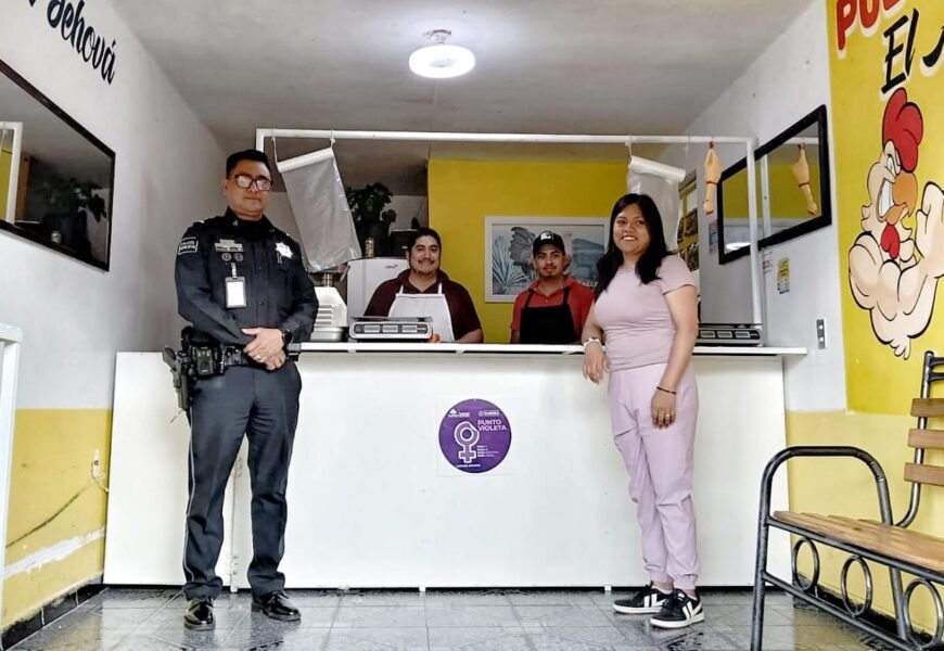 Puntos Violeta en Tlaxcala amplían la red de apoyo para mujeres y niñas en la capital