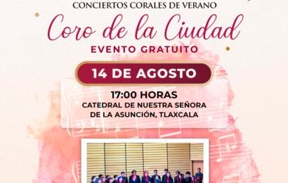 Concierto coral cierra temporada en Tlaxcala