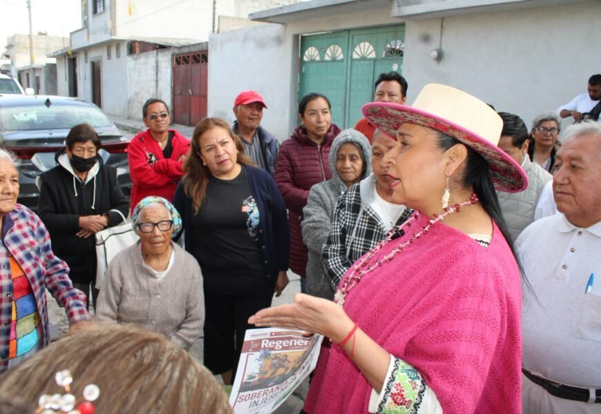 Ana Lilia Rivera inicia caminatas en Ixtenco