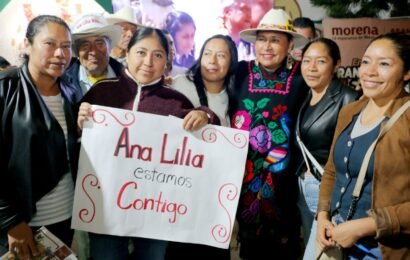 Ana Lilia Rivera suma respaldo en recorridos por Tlaxcala