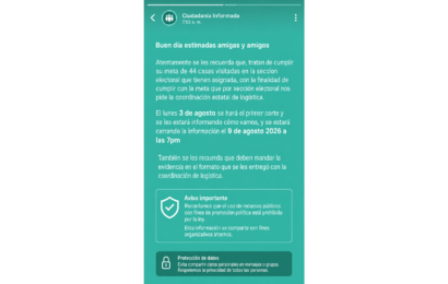 Denuncian uso de servidores públicos en proselitismo