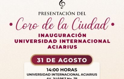 Coro de la Ciudad de Tlaxcala cantará en Aciarius