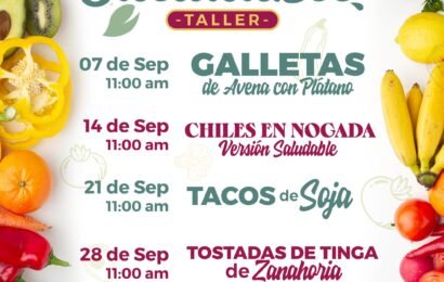 Ayuntamiento de Tlaxcala invita al Taller de Cocina Saludable