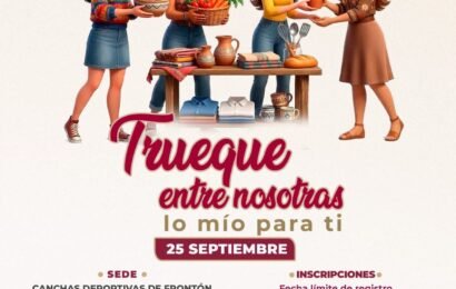 Invita Ayuntamiento de Tlaxcala a participar en el Trueque entre nosotras el 25 de septiembre