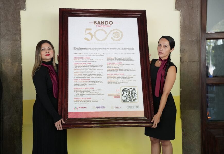 Ayuntamiento de Tlaxcala invita a las actividades de los 501 años de la fundación de la ciudad