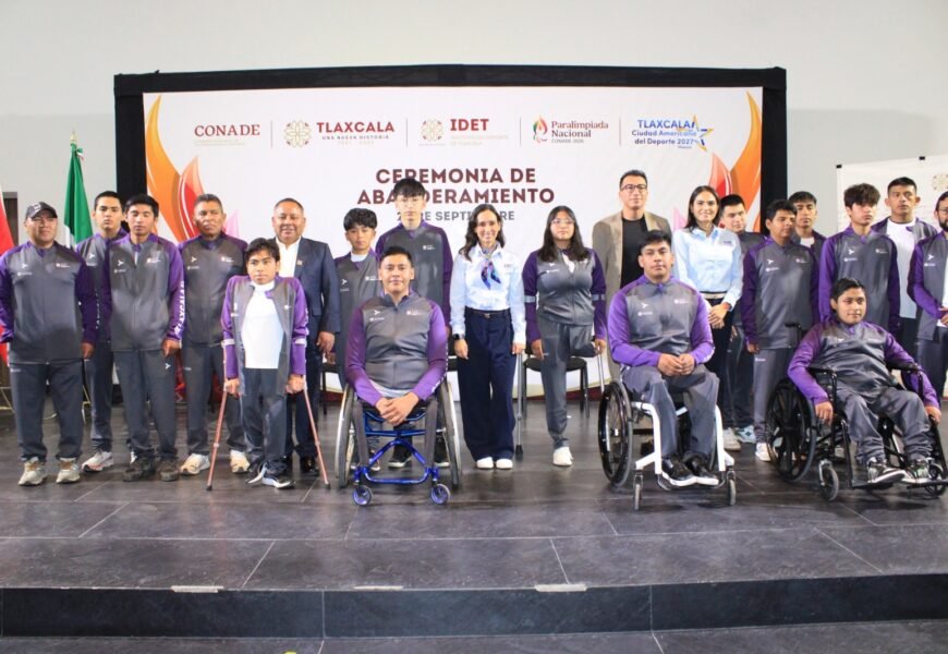 La delegación tlaxcalteca fue abanderada rumbo a la Paralimpiada Nacional 2026