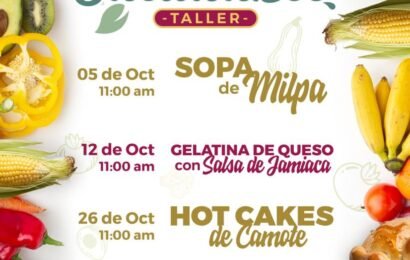 Ayuntamiento de Tlaxcala invita al taller Cocina Saludable