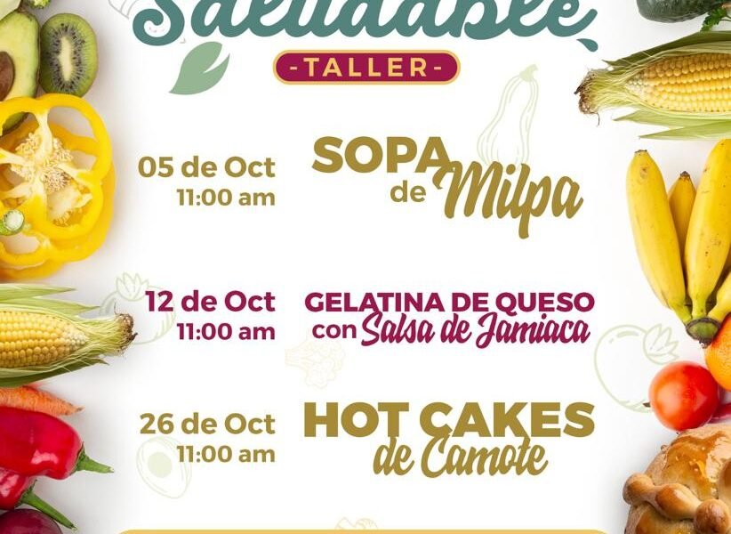 Ayuntamiento de Tlaxcala invita al taller Cocina Saludable