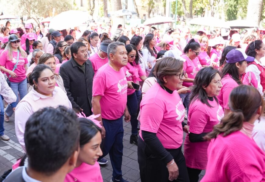 Quinta Caminata Rosa en Tlaxcala promueve prevención Quinta Caminata Rosa en Tlaxcala promueve prevención