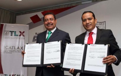 Icatlax y DAM firman convenio para la inserción laboral de migrantes tlaxcaltecas