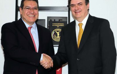 Marco Mena se reúne con Marcelo Ebrard, Secretario de Relaciones Exteriores