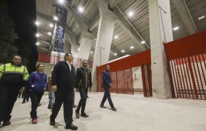 Supervisan modernización del estadio Tlahuicole previo a concierto de Carlos Rivera