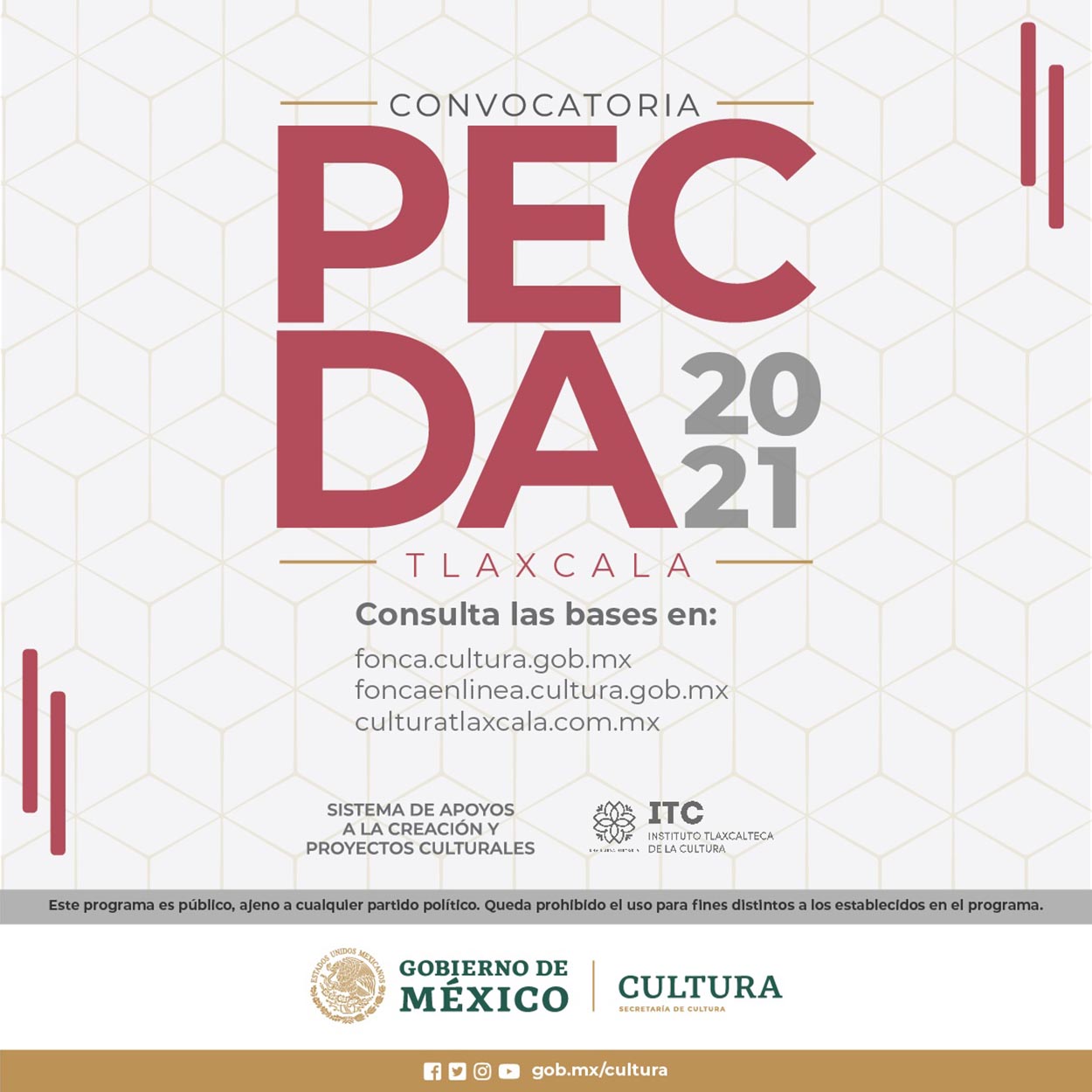 Abre convocatoria PECDA Tlaxcala 2021