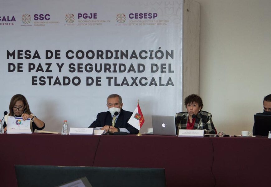 Presidió Lorena Cuéllar la mesa de coordinación de paz y seguridad