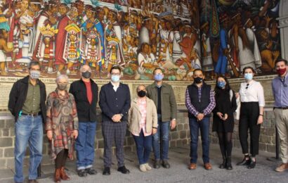 Avanzan trabajos de restauración en los murales de Palacio de Gobierno
