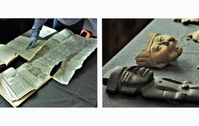 Repatrian libros y piezas precolombinas de culturas mesoamericanas