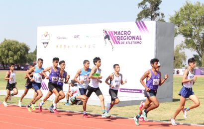 Culmina con éxito el macro regional de atletismo en Tlaxcala