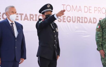 Gobernadora tomó protesta a Raúl Ruiz García como Secretario de Seguridad Ciudadana