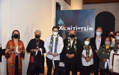 Inauguraron autoridades la exposición “Xochitiotzin cien años, muralista forjado en Puebla”