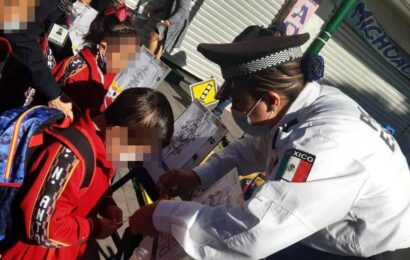 Policía estatal lleva el programa “Tu familia con el policía” a Chiautempan