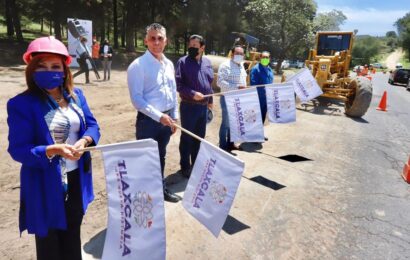 Da banderazo gobernadora Lorena Cuéllar a rehabilitación de carreteras en la zona sur de la entidad