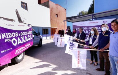 Envía Tlaxcala apoyo a damnificados por el huracán Agatha en Oaxaca