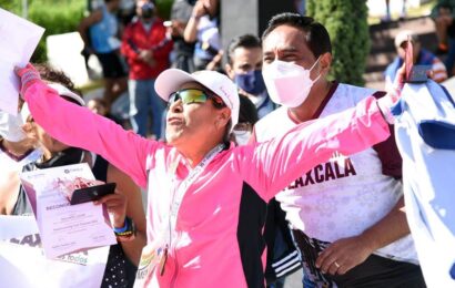 Corredores tomaron con jubilo la capital de Tlaxcala