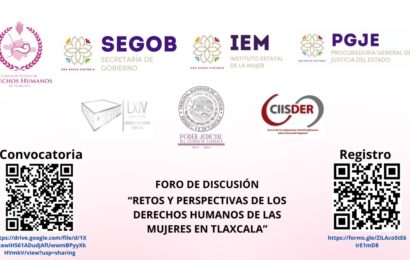 Convoca IEM a participar en foro “Retos y perspectivas de los derechos humanos de las mujeres en Tlaxcala”