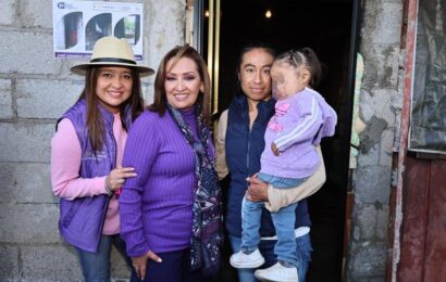 Supervisó Gobernadora “Programa puertas y ventanas para tu hogar” en Tlaxco