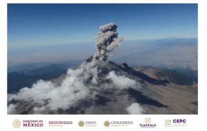Seguirán las emisiones de ceniza y explosiones en el Popocatépetl: Cenapred