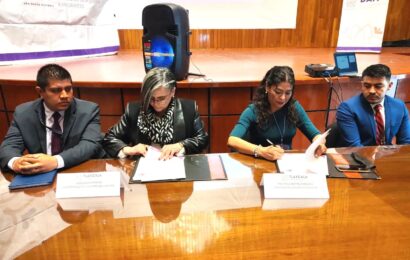 Firman DAM y CEDH convenio para salvaguardar los derechos de los migrantes tlaxcaltecas