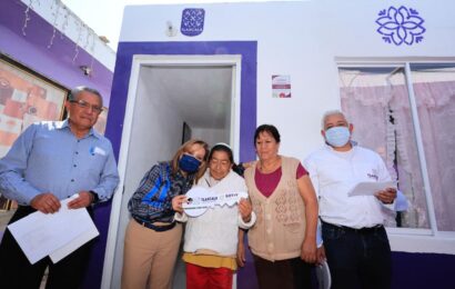 Benefició Gobernadora Lorena Cuéllar con acciones de vivienda a 52 familias de Natívitas