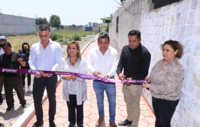 Entregó Gobernadora del estado obra pública en Zacatelco y Ayometla