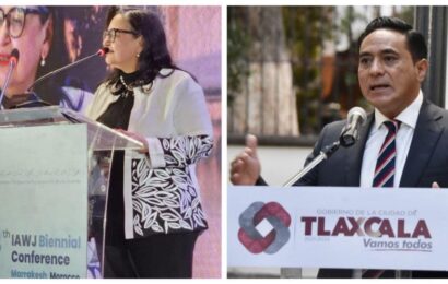 Felicita Alcalde de Tlaxcala a presidenta de la Suprema Corte de Justicia por premio internacional