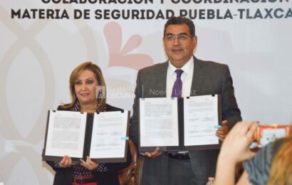 Tlaxcala y Puebla firman convenio para fortalecer seguridad